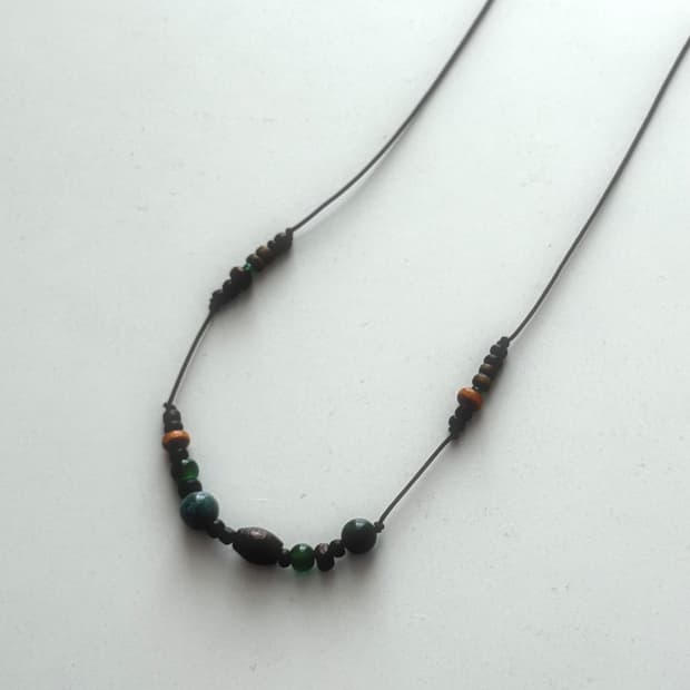 핸드메이드 매듭목걸이 비즈목걸이