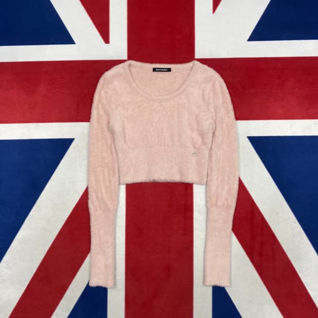 페인오어플레져 크롭니트 one size 실측 55