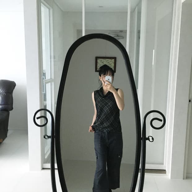 pinstripe cargo cropped pants