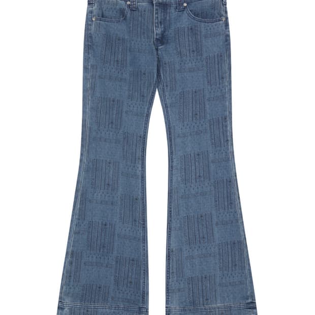 VINTAGE BOOTCUT DENIM PANTS BLUE