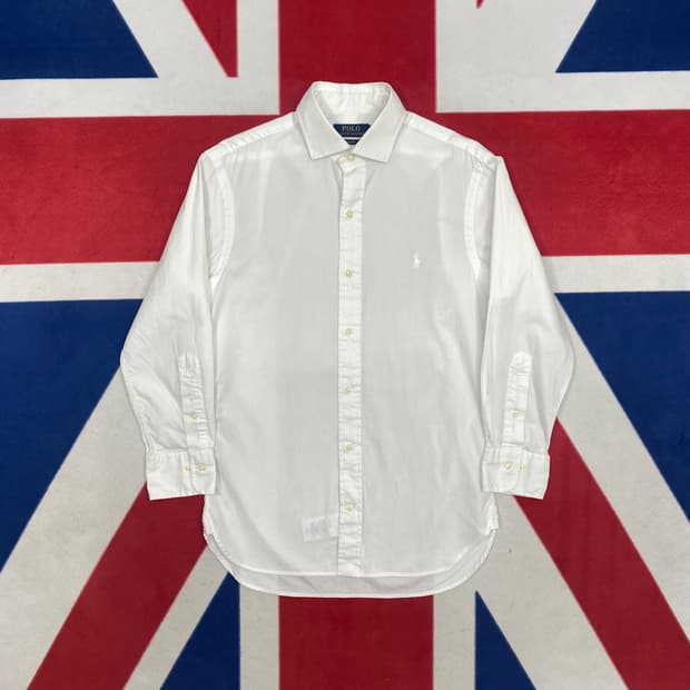 폴로 와이드카라 화이트셔츠 XS 실측 S 