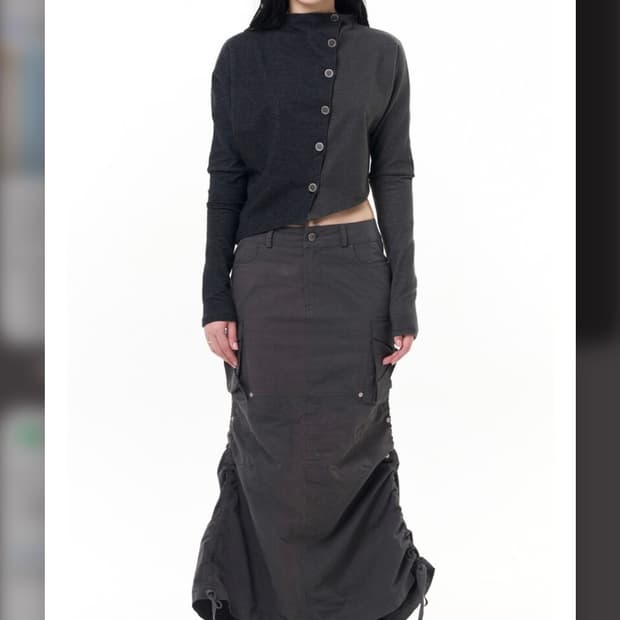 텐스댄스(파히섬) Mermaid cargo maxi skirt