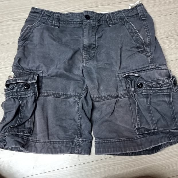 폴로진스 차콜 카고 반바지 데님 반바지(34)