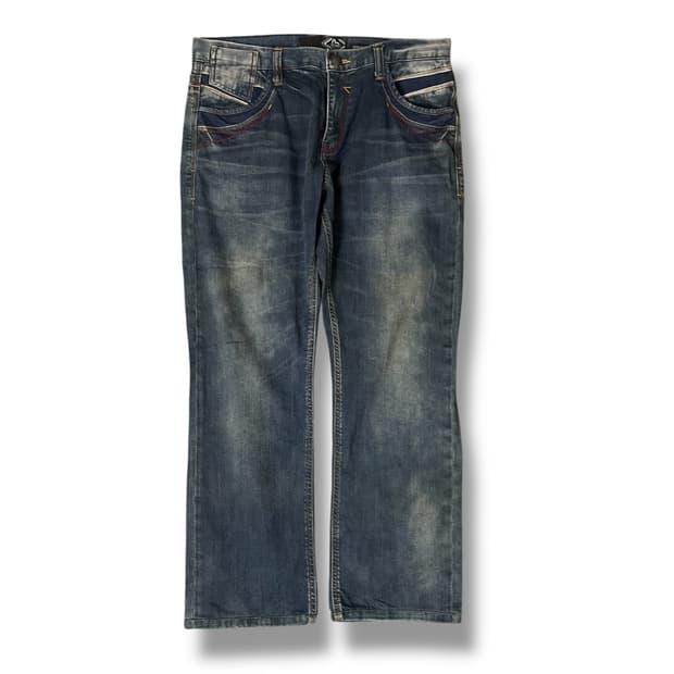 (34) 에비수 레드 스티치  스트레이트 데님 팬츠