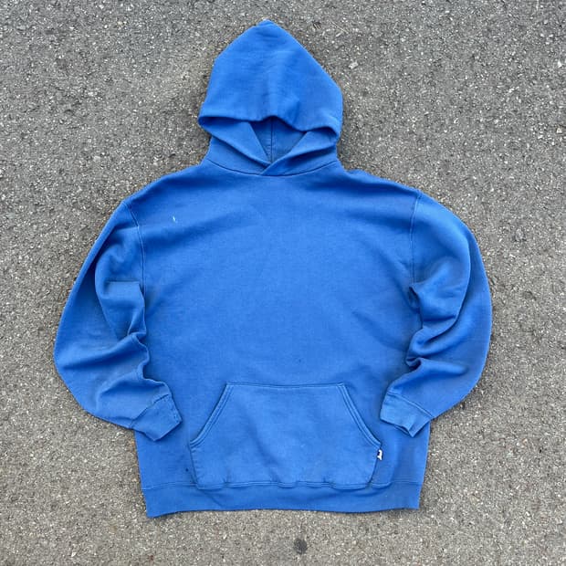 [XL] 80s 미제 러셀 후드 블루