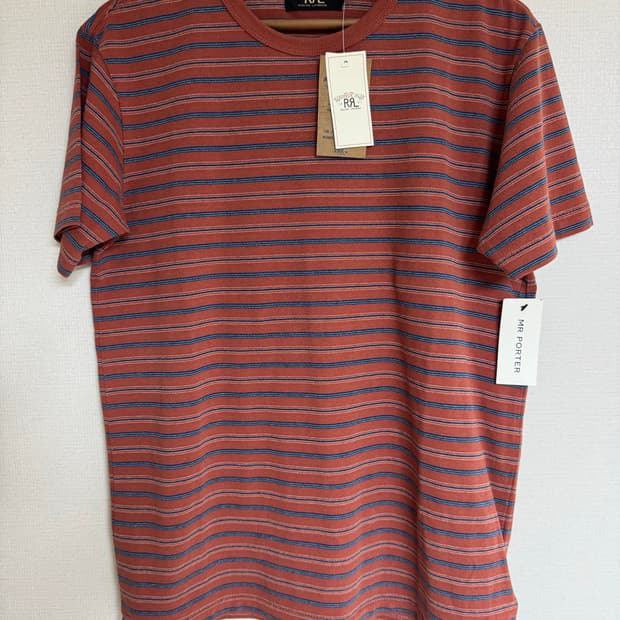 M>L 더블알엘 인디고 스트라이프 티셔츠