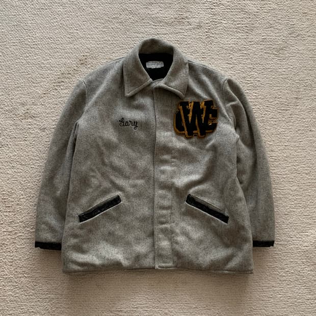 50s 스틱 스포팅 굿즈 울 스포츠 자켓
