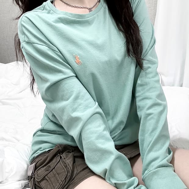폴로 피스타치오 롱슬리브
