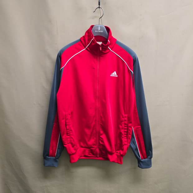 빈티지 아디다스 2006 Y2K 레드 트랙 자켓 져지