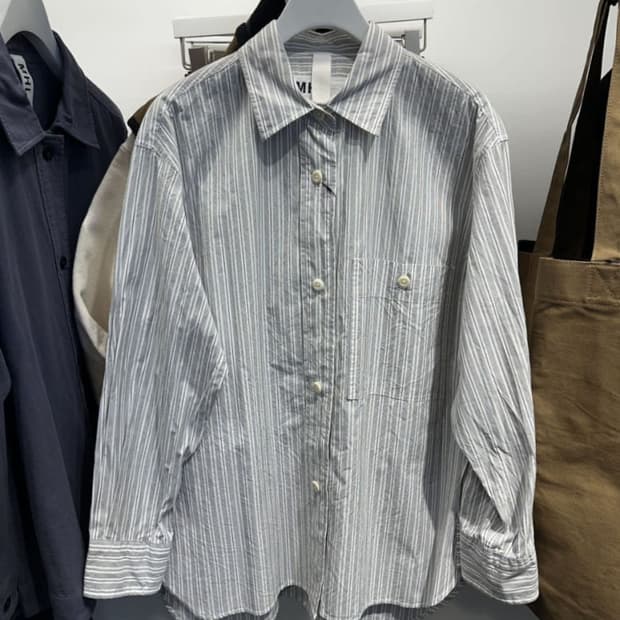 Mhl PJ STRIPE COTTON POPLIN 셔츠 m사이즈