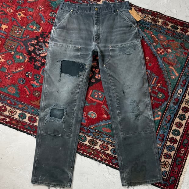 00's USA Made 칼하트 B01 더블니 블랙 칼하트 썩블니 좀비