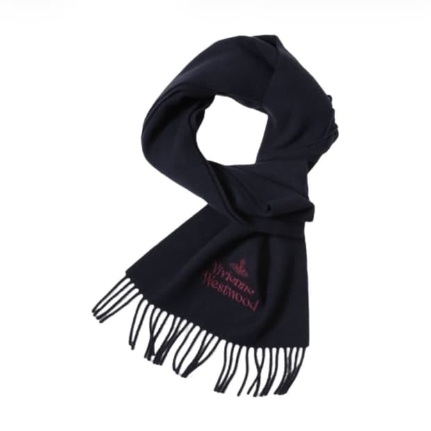 비비안웨스트우드 네이비 머플러