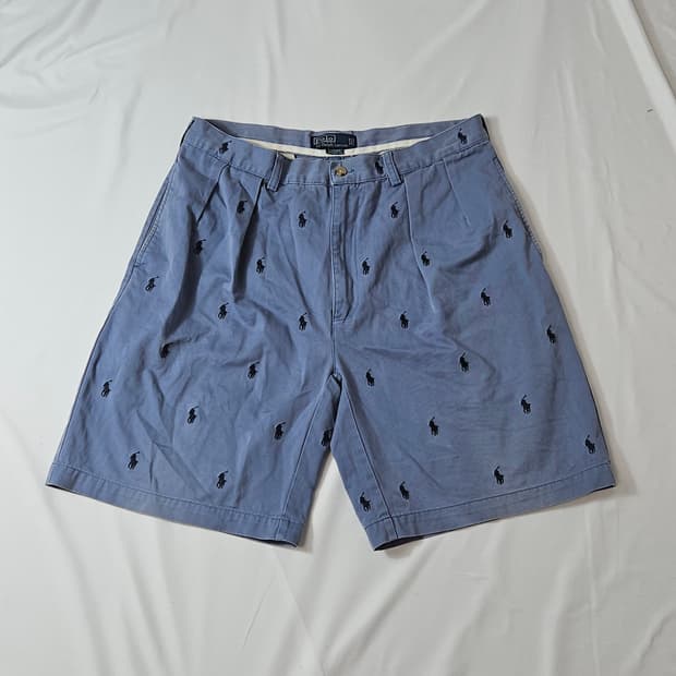 폴로 랄프로렌 정품 멀티포니 숏팬츠 반바지 코튼 34