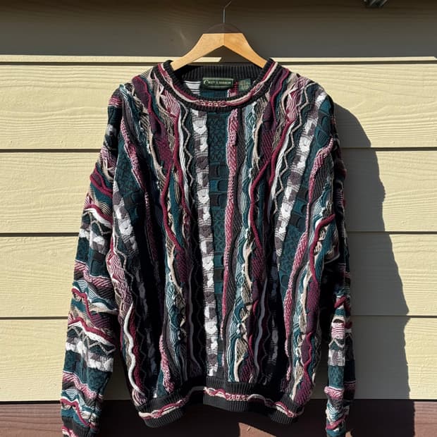 CROFT & BARROW 3D 텍스처 니트 스웨터 쿠지 스타일