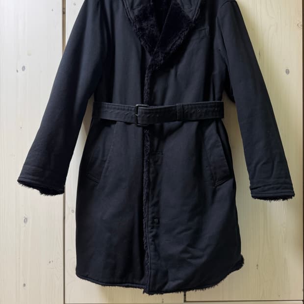 엔지니어드 가먼츠 숄칼라 블랙 코트