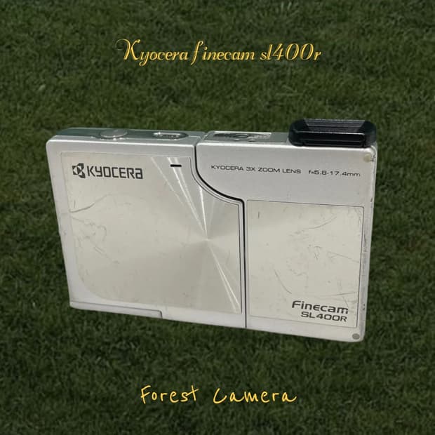 (셀카/희귀) 교세라 finecam sl400r 디지털카메라