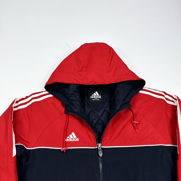 아디다스 레트로 풀오버 누빔 후디 점퍼 (실측 L)