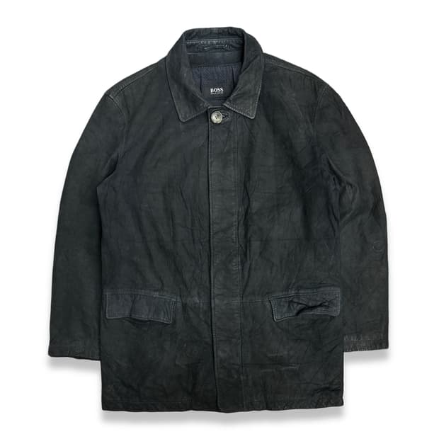 00s HUGO BOSS 램스킨 레더 자켓 50