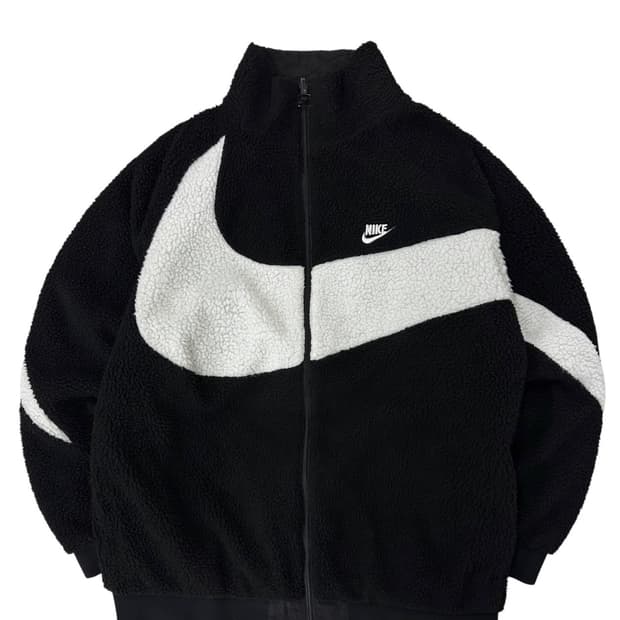 나이키 리버시블 오버핏 플리스 후리스 블랙 (S~XL) 