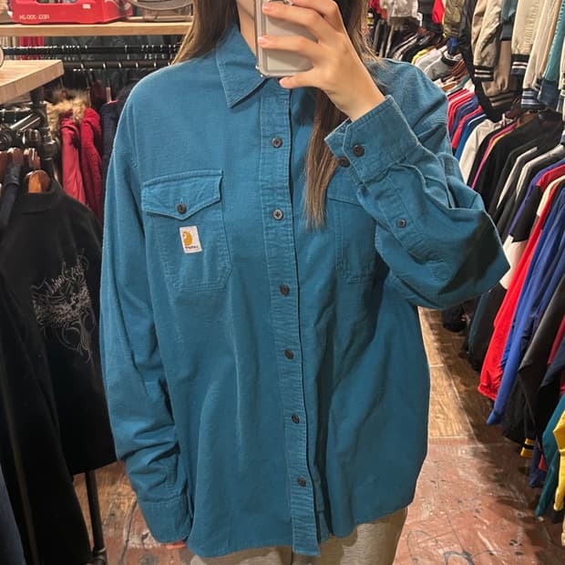 [HI] 칼하트 긴팔셔츠 블루