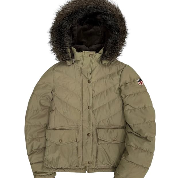 00s 폴로 진스 덕다운 패딩 베이지 (S) 