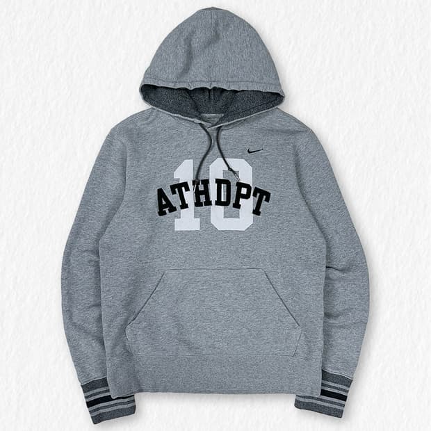 나이키 그래픽 후드 그레이