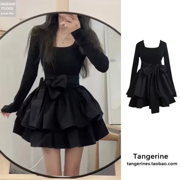 블랙 캉캉 원피스 S사이즈 새제품