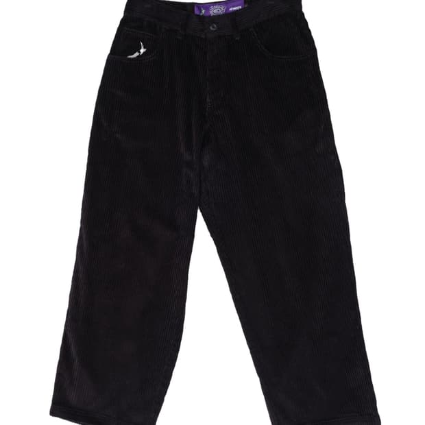 올웨이즈 jumbo cord trousers black