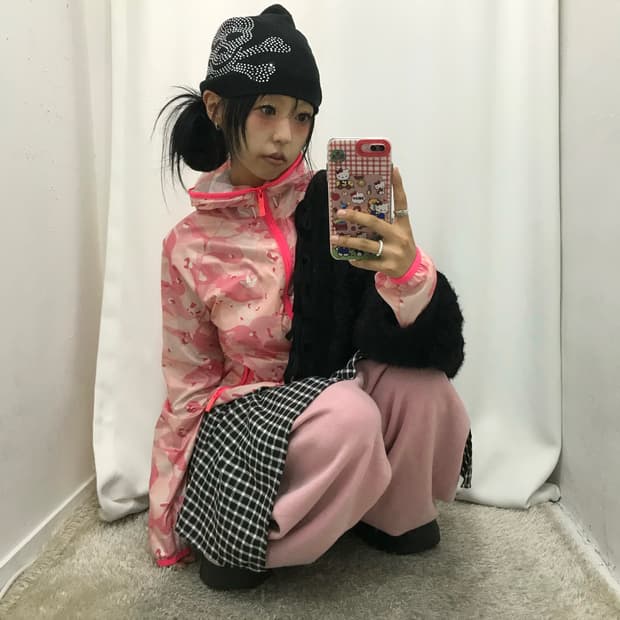 Adidas Pink Camouflage Windbreaker SET