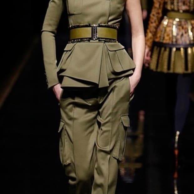 발망 카키 벨트