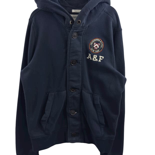 아베크롬비 버튼 네이비 후디1246