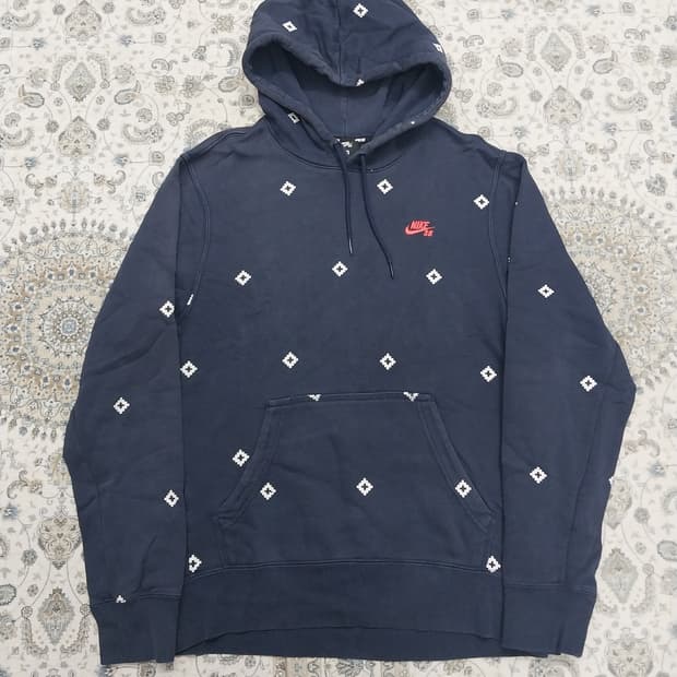 나이키 sb 네이비 후드티 M