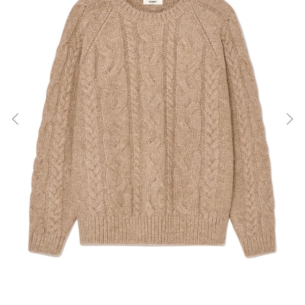 글로니 G CABLE PULLOVER (brown)