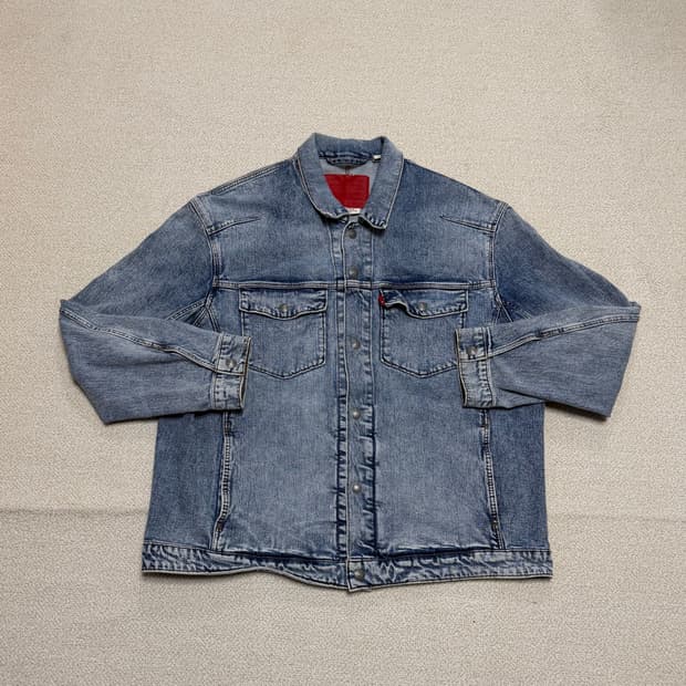 리바이스 프리미엄 엔지니어드진 워싱 데님 자켓 
