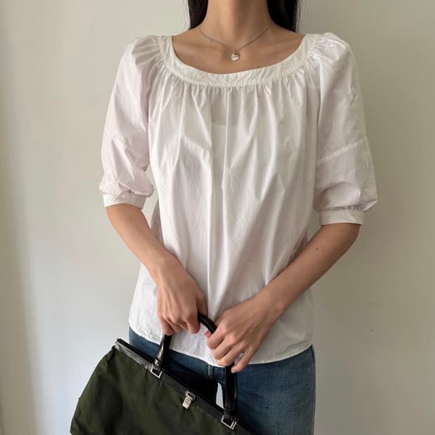 미우미우 miu miu 디테일 블라우스