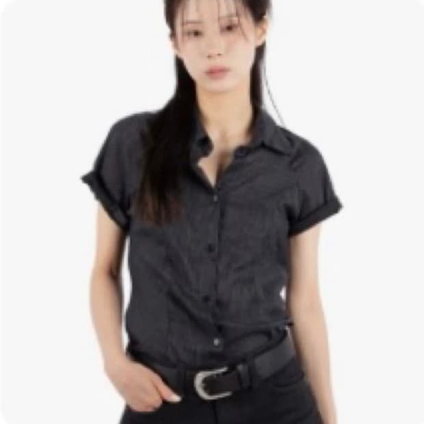 릿킴 몽블랑 하프 셔츠 블랙