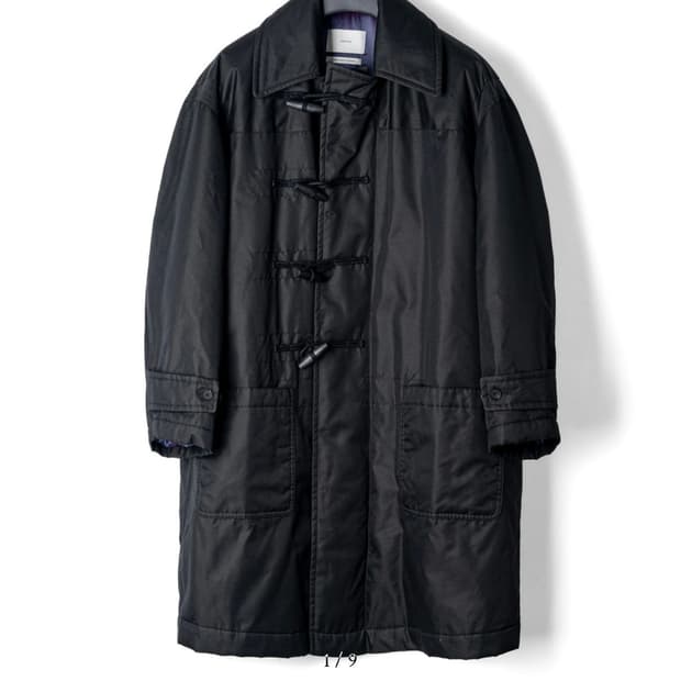 아워셀브스 개버딘 더플 코트 블랙 1사이즈