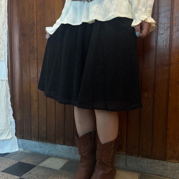 earth music lace skirt