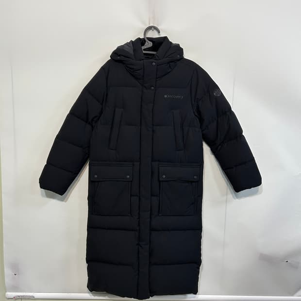 디스커버리 여성 구스다운 롱패딩 90