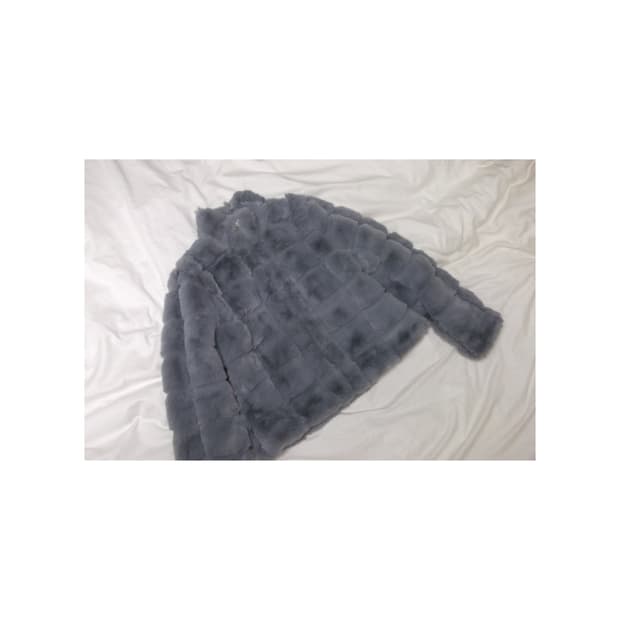 갸루 히메갸루 오네갸루 펑크 일브 그레이 퍼자켓 코트 고스펑크