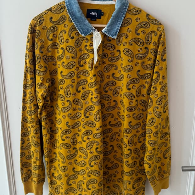 스투시(STUSSY) 페이즐리 럭비 긴팔