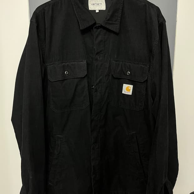 칼하트 wip 코듀로이 셔츠 블랙 XL