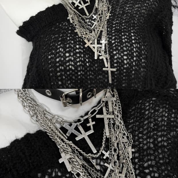 Minga london Necklace 십자가 목걸이