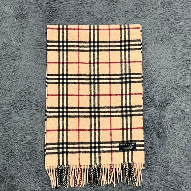 버버리 램스울100% 베이지 머플러