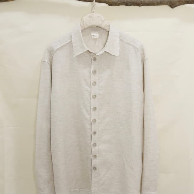 AUROKA Frayed Natural Fade Shirt_Natural