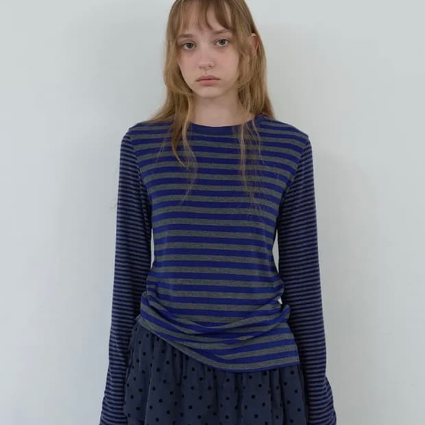 NOCONTENT 노컨텐츠 멀티 스트라이프 티