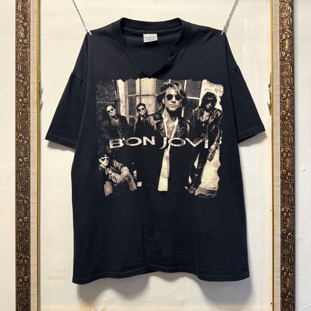 빈티지 90s Bon Jovi Keep the faith 본조비 밴드티