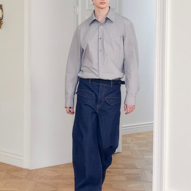 Aieul 커브드 데님 인디고(50)