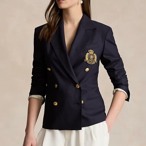 [0]폴로랄프로렌 금장 와펜 울 블레이저