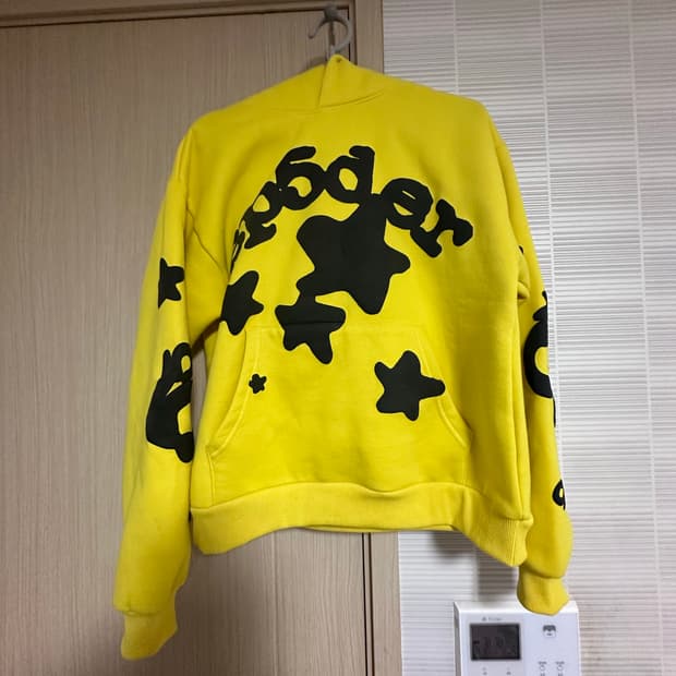 Sp5der 스파이더 후드티 카나리 옐로우